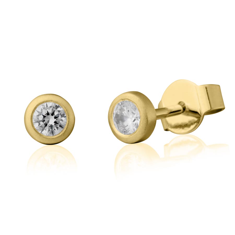 012313-5130-001 | Ohrstecker Aalen 012313 585 Gelbgold Brillant 0,200 ct H-SI ∅ 3mm100% Made in Germany  