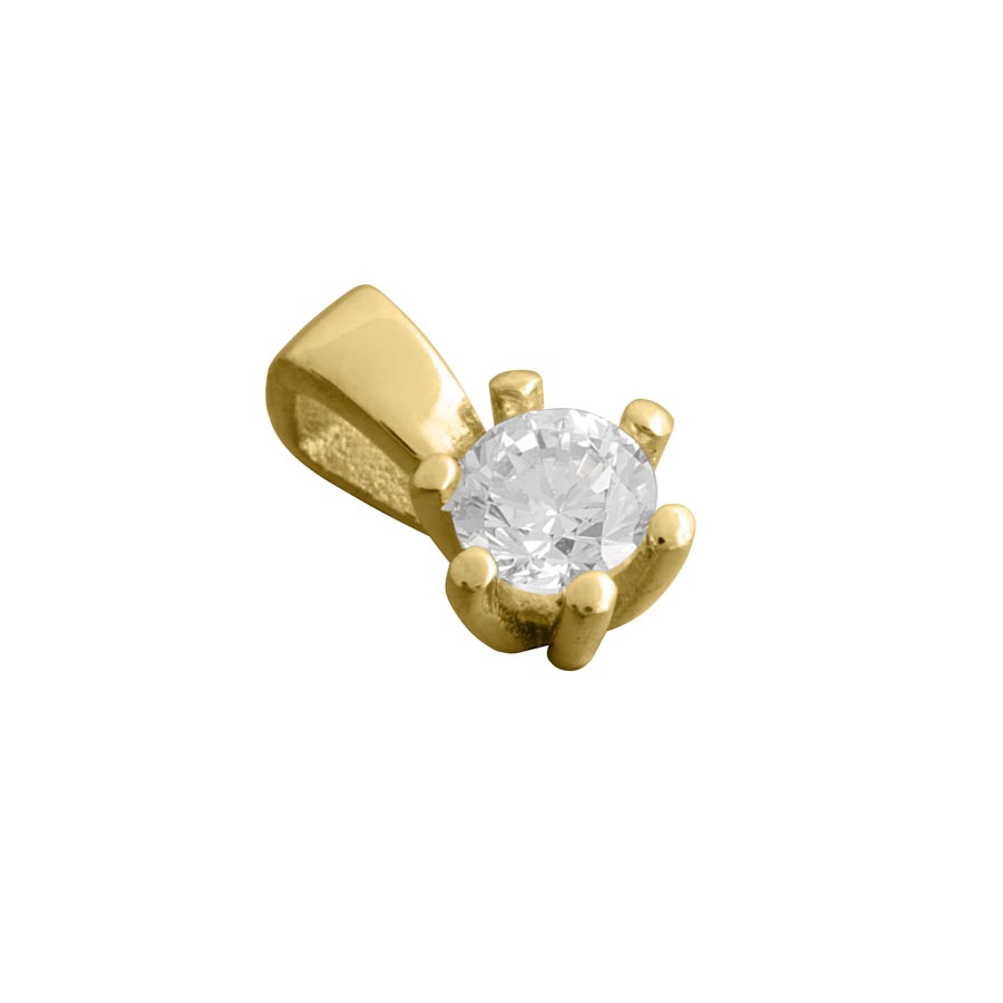 212369-7138-001 | Anhänger Aalen 212369 750 Gelbgold Brillant 0,200 ct H-SI ∅ 3.8mm100% Made in Germany  