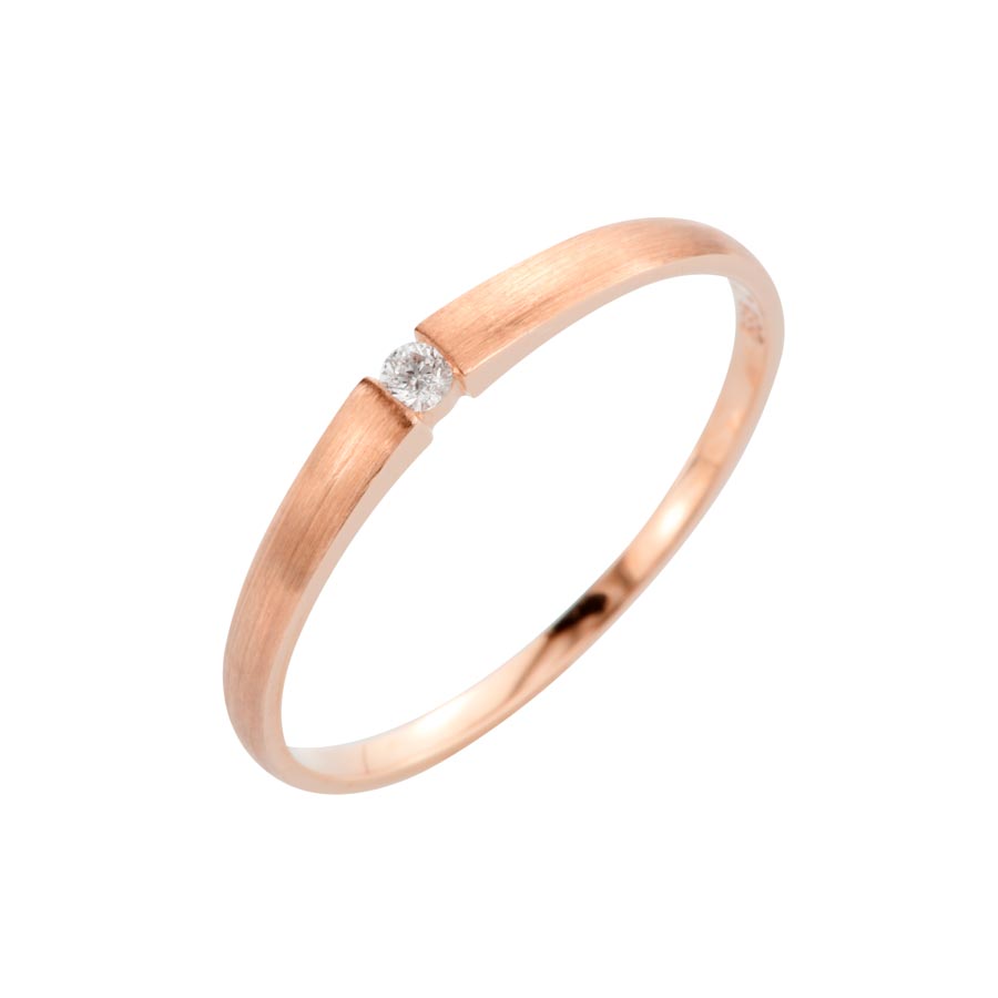 503228-5H20-001 | Damenring Aalen 503228 585 Roségold, Brillant 0,030 ct H-SI∅ Stein 2,0 mm 100% Made in Germany   327.- EUR   